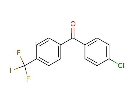 Molecular Structure of 34328-31-9 ((4-chlorophenyl)(4-(trifluoroMethyl)phenyl)Methanone)