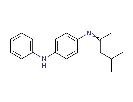 Molecular Structure of 63302-40-9 (1,4-Benzenediamine, N-(1,3-dimethylbutylidene)-N'-phenyl-)