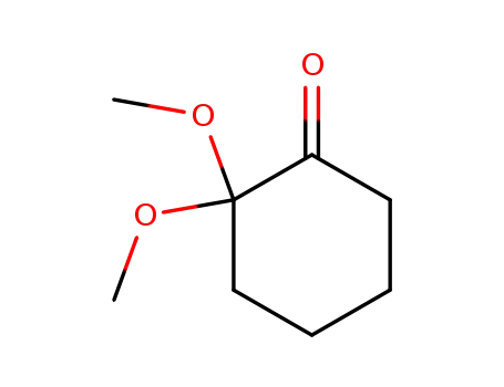 Molecular Structure of 38461-13-1 (Cyclohexanone, 2,2-dimethoxy-)