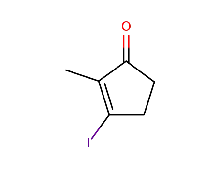 Molecular Structure of 56778-49-5 (2-Cyclopenten-1-one, 3-iodo-2-methyl-)