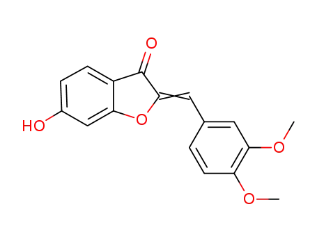 Molecular Structure of 32396-83-1 (3(2H)-Benzofuranone, 2-[(3,4-dimethoxyphenyl)methylene]-6-hydroxy-)