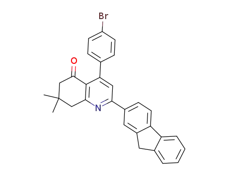 4-(4-bromophenyl)-2-(9H-fluoren-2-yl)-7,8-dihydro-7,7-dimethylquinolin-5(6H)-one