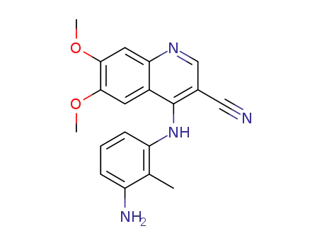 4-[(3-amino-2-methylphenyl)amino]-6,7-dimethoxyquinoline-3-carbonitrile