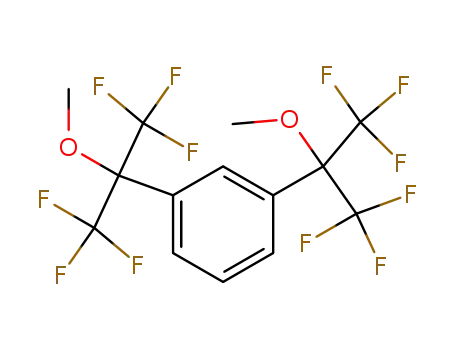 Molecular Structure of 53896-18-7 (1,3-bis(1,1,1,3,3,3-hexafluoro-2-methoxypropan-2-yl)benzene)