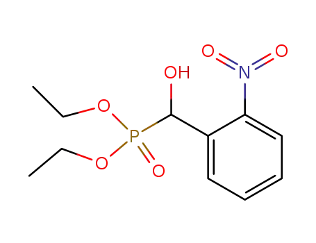 Molecular Structure of 79202-15-6 (Phosphonic acid, [hydroxy(2-nitrophenyl)methyl]-, diethyl ester)