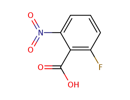 Molecular Structure of 385-02-4 (2-Fluoro-6-nitrobenzoic acid)