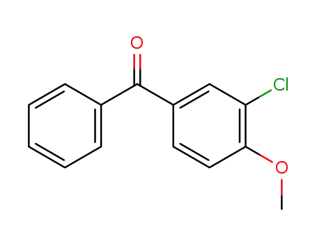 Molecular Structure of 10547-61-2 ((3-CHLORO-4-METHOXYPHENYL)(PHENYL)METHANONE)