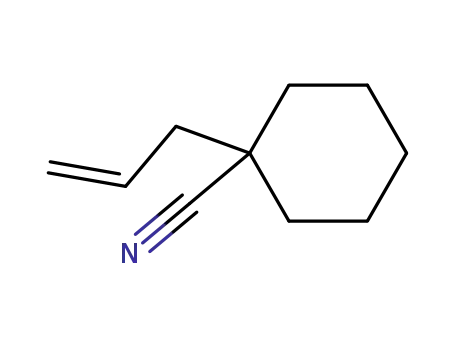 Molecular Structure of 676132-37-9 (Cyclohexanecarbonitrile, 1-(2-propenyl)-)