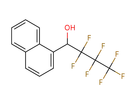 Molecular Structure of 62509-75-5 (1-Naphthalenemethanol, a-(heptafluoropropyl)-)