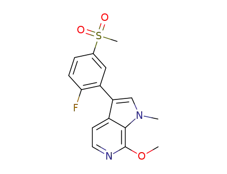 3-(2-fluoro-5-(methylsulfonyl)phenyl)-7-methoxy-1-methyl-1H-pyrrolo[2,3-c]pyridine