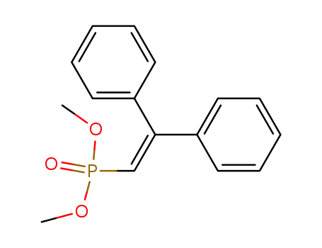 Molecular Structure of 71265-07-1 (Phosphonic acid, (2,2-diphenylethenyl)-, dimethyl ester)