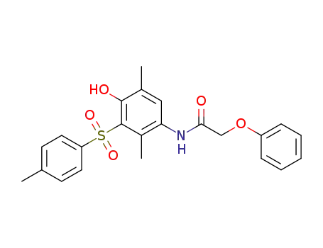 N-[4-hydroxy-2,5-dimethyl-3-(4-methylbenzenesulfonyl)phenyl]-2-phenoxyacetamide