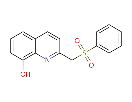 8-hydroxy-2-benzenesulfonylmethylquinoline