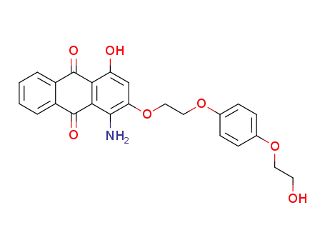 Molecular Structure of 17728-11-9 (9,10-Anthracenedione,
1-amino-4-hydroxy-2-[2-[4-(2-hydroxyethoxy)phenoxy]ethoxy]-)