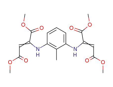 Molecular Structure of 49635-43-0 (2-Butenedioic acid, 2,2'-[(2-methyl-1,3-phenylene)diimino]bis-,
tetramethyl ester)