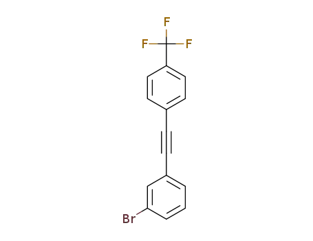 1-bromo-3-(2-(4-(trifluoromethyl)phenyl)ethynyl)benzene