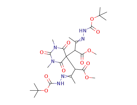 di-tert-butyl 2,2’-[(1,3-dimethyl-2,4,6-trioxohexahydropyrimidine-5,5-diyl)bis(4-methoxy-4-oxobut-3-yl-2-ylidene)]bis(hydrazine-1-carboxylate)