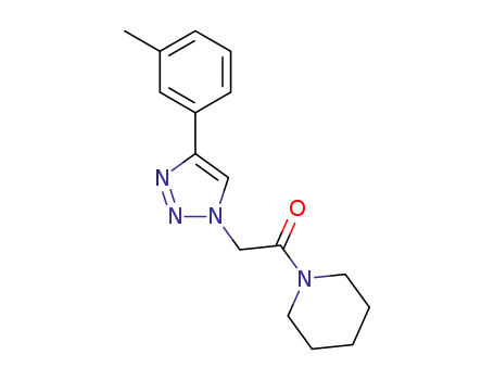 1-(piperidin-1-yl)-2-(4-m-tolyl-1H-1,2,3-triazol-1-yl)ethanone
