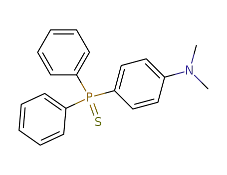 Molecular Structure of 1041-99-2 (Benzenamine, 4-(diphenylphosphinothioyl)-N,N-dimethyl-)