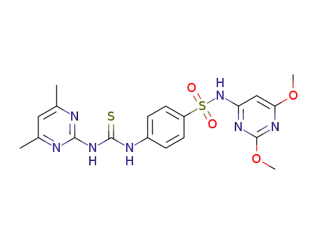 N-(2,6-dimethoxypyrimidin-4-yl)-4-[3-(4,6-dimethylpyrimidin-2-yl)thioureido]benzenesulfonamide