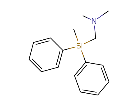 Molecular Structure of 54926-32-8 (Methanamine, N,N-dimethyl-1-(methyldiphenylsilyl)-)