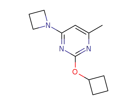 4-(azetidin-1-yl)-2-cyclobutanoxy-6-methylpyrimidine