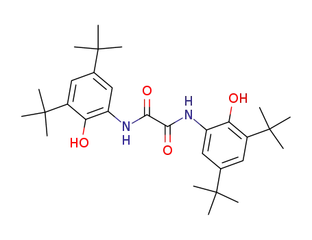 Molecular Structure of 36931-29-0 (Ethanediamide, N,N'-bis[3,5-bis(1,1-dimethylethyl)-2-hydroxyphenyl]-)
