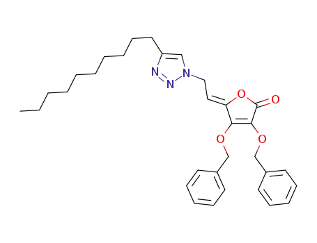 (Z)-2,3-O,O-dibenzyl-6-[4-decyl-1,2,3-triazole-1-yl]-4,5-didehydro-5,6-dideoxy-L-ascorbic acid