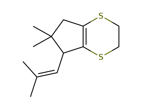 6,6-dimethyl-5-(2-methylprop-1-en-1-yl)-3,5,6,7-tetrahydro-2H-cyclopenta[b][1,4]dithiine