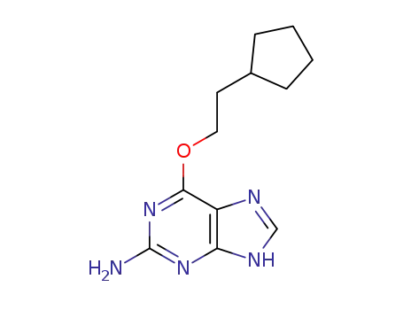 2-amino-6-[(cyclopentylethyl)oxy]purine