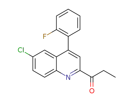 6-chloro-4-(2'-fluorophenyl)-2-propanoylquinoline