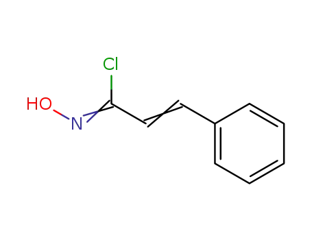 Molecular Structure of 105363-16-4 (2-Propenimidoyl chloride, N-hydroxy-3-phenyl-)