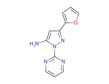 3-(furan-2-yl)-1-pyrimidin-1H-pyrazol-5-amine