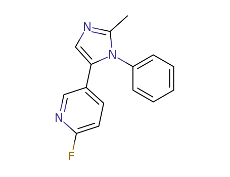 2-fluoro-5-(2-methyl-1-phenyl-1H-imidazol-5-yl)pyridine