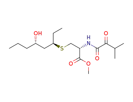methyl S-((3R,5S)-5-hydroxyoctan-3-yl)-N-(3-methyl-2-oxobutanoyl)-L-cysteinate