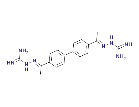 (2E,2'E)-2,2'-([1,1'-biphenyl]-4,4'-diylbis(ethan-1-yl-1-ylidene))bis(hydrazine-1-carboximidamide) dihydrochloride