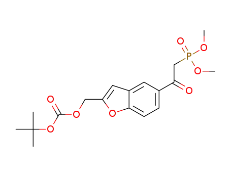 tert-butyl ((5-(2-(dimethoxyphosphoryl)acetyl)-1-benzofuran-2-yl)methyl) carbonate