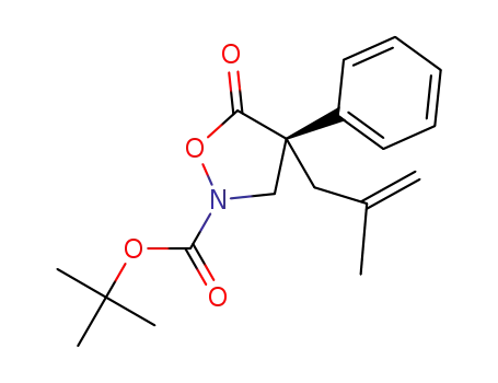 tert-butyl (S)-4-(2-methylallyl)-5-oxo-4-phenylisoxazolidine-2-carboxylate