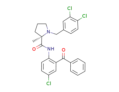 (R)-N-(2-benzoyl-4-chlorophenyl)-1-(3,4-dichlorobenzyl)-2-methylpyrrolidin-2-carboxamide