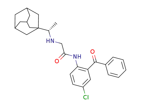 (S)-N-(2-benzoyl-4-chlorophenyl)-2-(1-(1-adamantyl)ethylamino)acetamide