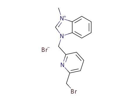 1-((6-(bromomethyl)pyridin-2-yl)methyl)-3-methyl-1H-benzo[d]imidazol-3-ium bromide