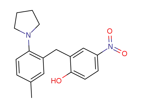2-(5-methyl-2-(pyrrolidin-1-yl)benzyl)-4-nitrophenol