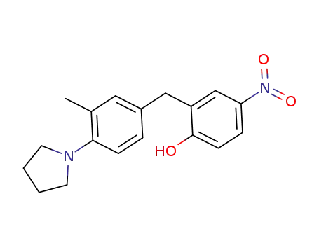 2-(3-methyl-4-(pyrrolidin-1-yl)benzyl)-4-nitrophenol