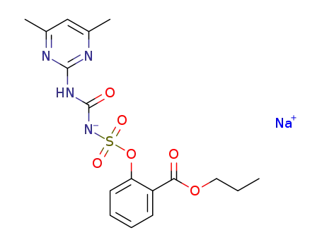 sodium ((4,6-dimethylpyrimidin-2-yl)carbamoyl)((2-(propoxycarbonyl) phenoxy)sulfonyl)amide