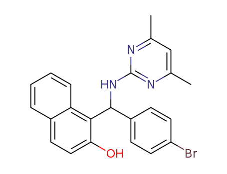 1-[(4-bromo-phenyl)-(4,6-dimethyl-pyrimidin-2-ylamino)-methyl]-naphthalen-2-ol