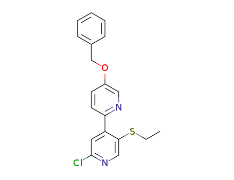 5-(benzyloxy)-2′-chloro-5′-(ethylthio)-2,4'-bipyridine