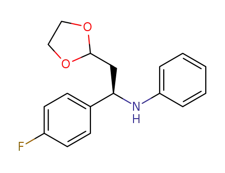 (R)-N-(2-(1,3-dioxolan-2-yl)-1-(4-fluorophenyl)ethyl)aniline