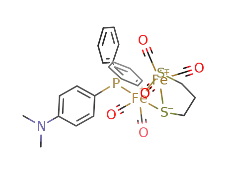 pentacarbonyl(propane-1,3-dithiolato)-4-(dimethylamino)phenyldiphenylphosphino diiron(I)