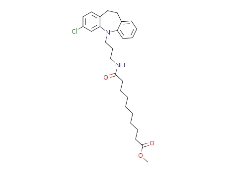 methyl 10-((3-(3-chloro-10,11-dihydro-5H-dibenzo[b,f]azepin-5-yl)propyl)amino)-10-oxodecan-oate