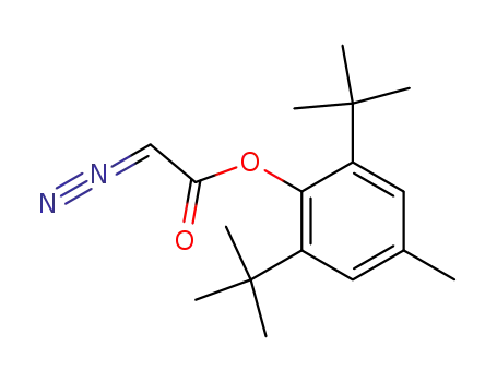 Molecular Structure of 125640-92-8 (2,6-DI-TERT-BUTYL-4-METHYLPHENYLDIAZO ACETATE)